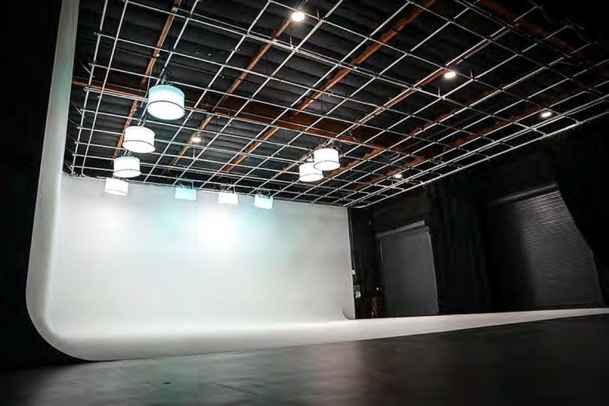 The curve of the cyc from the stage floor